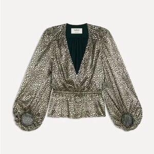 ba&sh Caitlin Green and Metallic Gold Top
Medium (Size 2 in ba&sh)